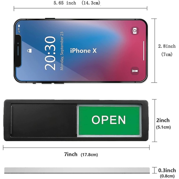 Open Closed Sign, Open Signs Privacy Slide Door Sign Indicator Silver-open close sign