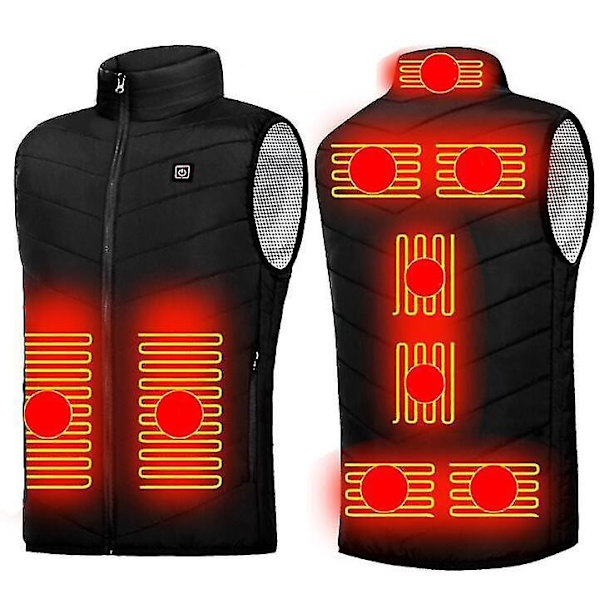 Electric Rechargeable Lightweight Women's Heated Vest BLACK S