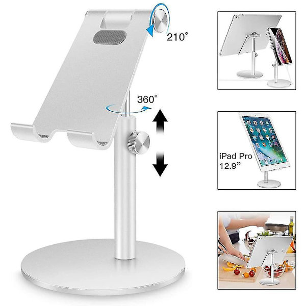 Adjustable Tablet/phone Stand, Telescopic Adjustable Ipad Stand Holder,universal Multi Angle Aluminum Stand Compatible With Iphone Smart Cel