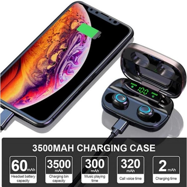 Bluetooth 5.0 Urheilulliset Langattomat In-ear Kuulokkeet Bluetooth Kuulokkeet 120h