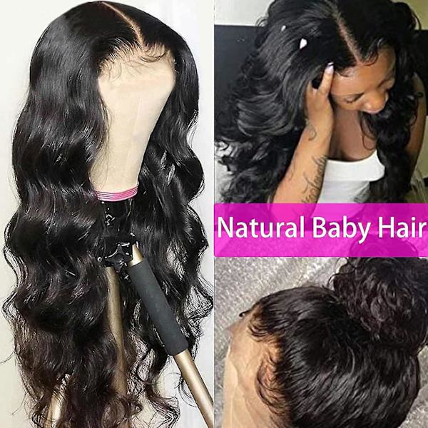 4x4 Body Wave Lace Closure Human Hair Wigs Short Lace Wig Human Hair 14 Inch Lace Front Wigs Human Hair For Black Women 180% Density Pre Plucked With