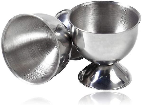 Eggeglass i rustfritt stål, perfekt eggesett, høykvalitets rustfritt stål