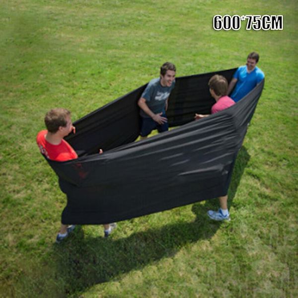 Elastic Training Band Trust Building Games Team Building Activityhigh Elasticity Large Black Circumference 600x75CM