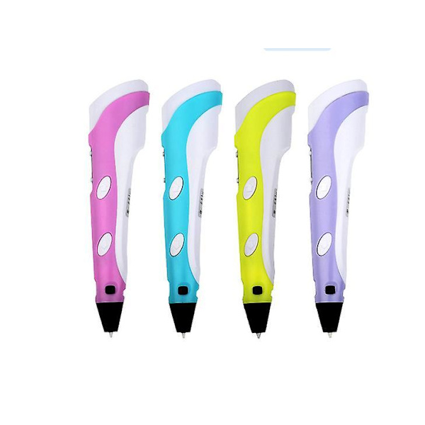 3D Printing Doodle Pen with LCD Screen & Filaments yellow
