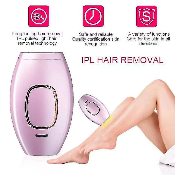 Håndsæt Elektrisk Laser Epilator Ipl 600000 Flash Hårfjerner pink