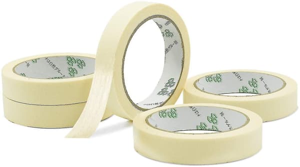 [5 ruller] Malertape - 20mm20m - Tilbehør til dekoration, mærkning, maling - Hvid