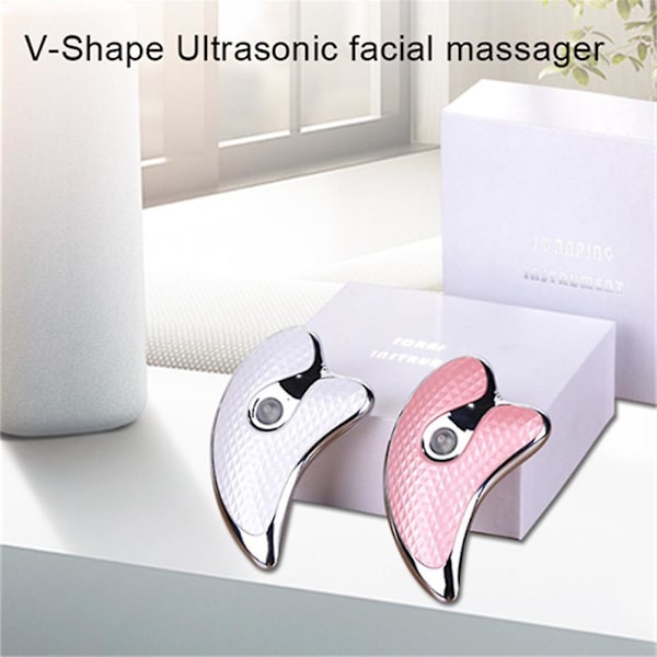 Gua Sha -kaavin kasvojen hierontalaite kasvojen kohotukseen ja kiinteytykseen, hierontalevy, kauneuslaite Pink