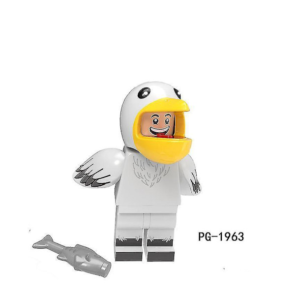 8pcs Animal Pumping, Cows, Elephants, Pelican, Elk, Koala, Spiders, Building Blocks, Minifigures