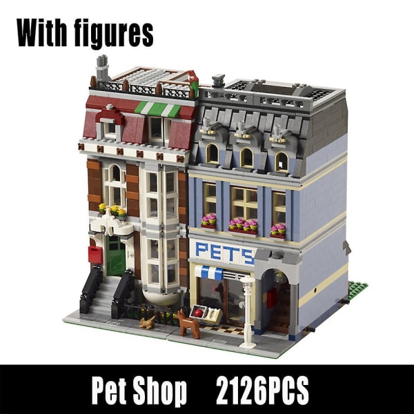 Palace Cinema City Streetview Modulære Byggeklodser med 6 Figurer Kompatible 10232 Legetøj Fødselsdags Julegave 2126 stk