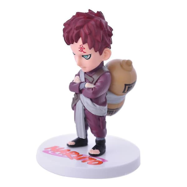 6 stk. Figur Sæt Naruto Sasuke Kakashi Legetøjsdukke Anime Samling