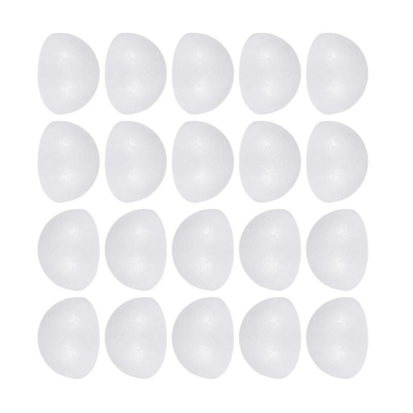 50pcs Half Round Styrofoam Foam Ball 7cm Craft White Foam Balls Hemispherical Foam Shape Polystyrene Modeling Foam Diy Arts School Project