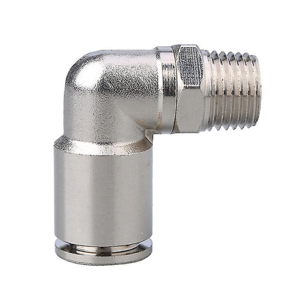 10pcs Push To Connect Tube Fitting 1/4 Pneumatic Male Elbow 90 Degree Pneumatic Tube Fittings 8*5mm