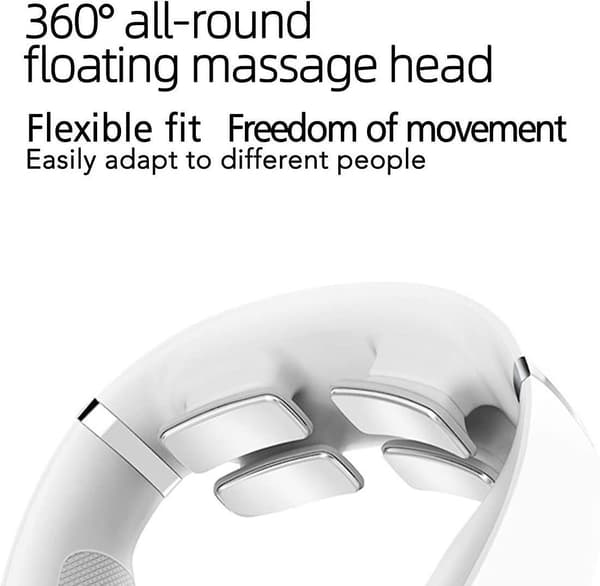 Electric Neck Massager Portable Intelligent Pulse Smart Cordless Back Massage For Deep Tissue