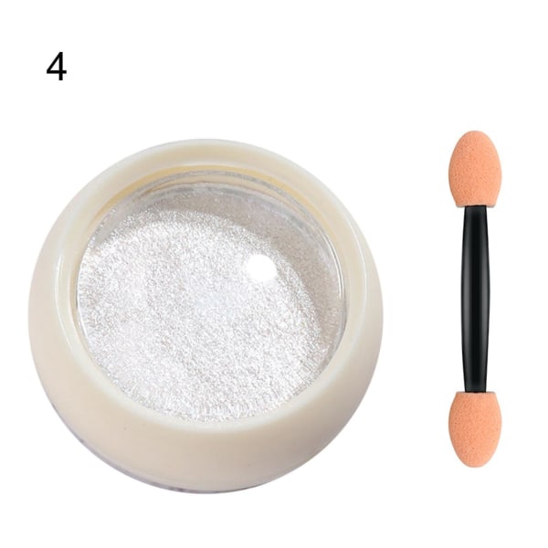 2g Spejleffekt Negle Aurora Pulver Holdbar Med Børste Solid Krom Manicure Kunst Dekorationer Gnidningsstøv Til Kvinder 4