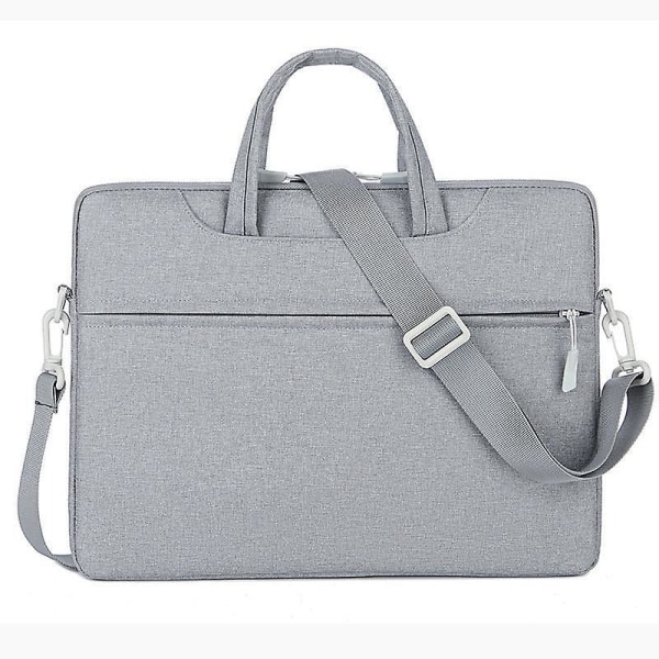 14-15 Inch Waterproof Laptop Sleeve Briefcase Bag With Hidden Handle/shoulder Strap Gray 15 15.6inch