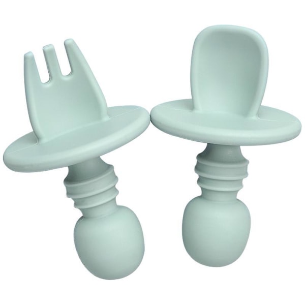 Baby Training Spoon And Fork Set Light Blue1