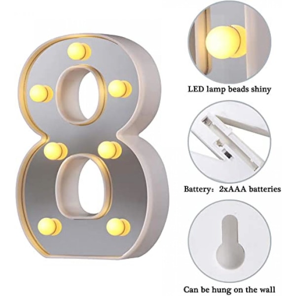 Led Marquee Letter Lights 26 Alphabet Light Up Letters Sign Perfect For Night Light Wedding Birthday Party Christmas Lamp Home Bar Decoration B09 8