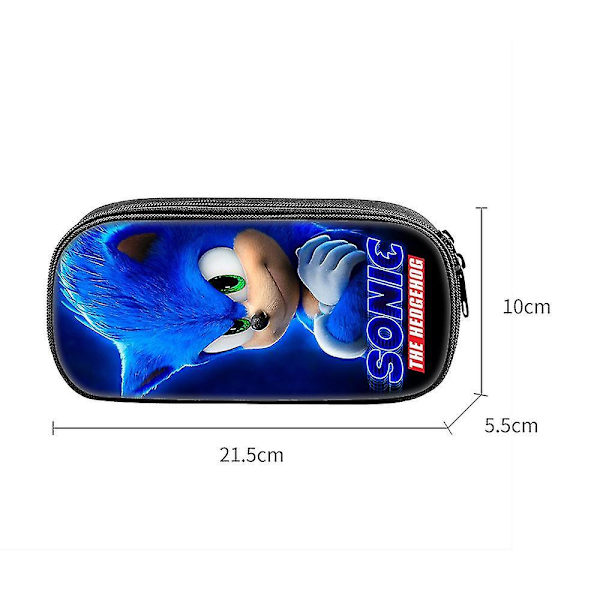 Sonic The Hedgehog 3D Print Penalhus Pen Taske Pose Studenter Papirvarer Organizer A