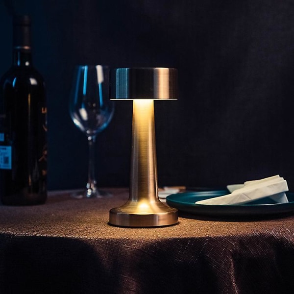 Touch Sensor Bar Rechargeable Table Lamps Gold