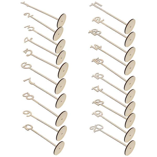 1 set puunumerotikkuja