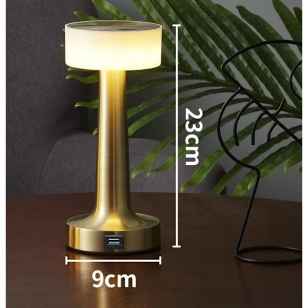 led retro bar table lamp charging bedside KTV outdoor coffee restaurant desktop atmosphere night light clear bar table lamp golden-20