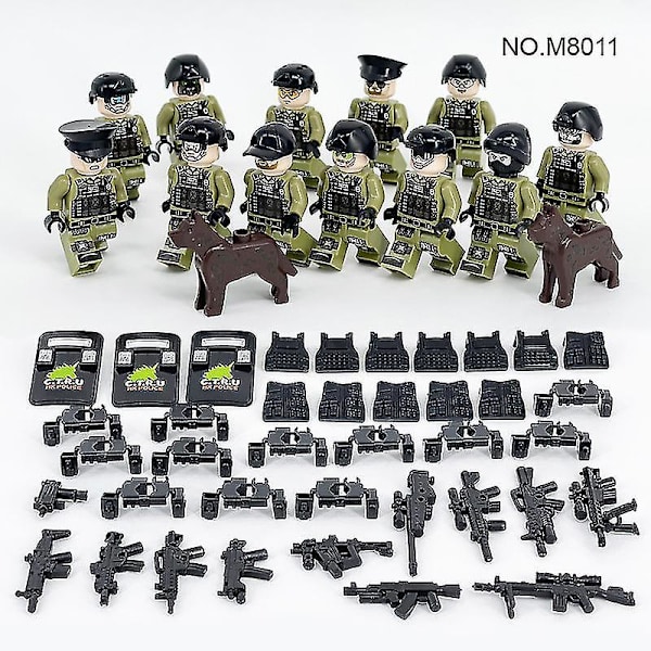 Military Series Building Toys 12 Minifigures