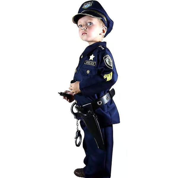 Ylellinen poliisiasu ja Halloween-roolileikkisetti. S