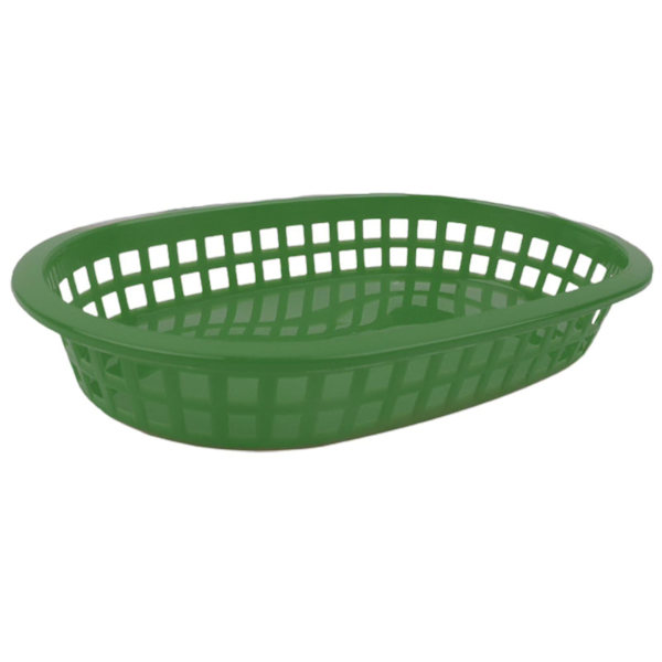 100 stk./50 stk. Madkurv Oval Form Service Plastik Pommes Frites Fastfood Opbevaringsplader Til Restaurant Yellow 50 Pcs