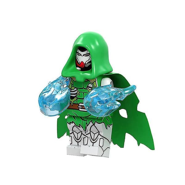 8pcs Superhero Venom Series Us Team Spider-man Ghost Rider Assembled Building Block Mini Toy