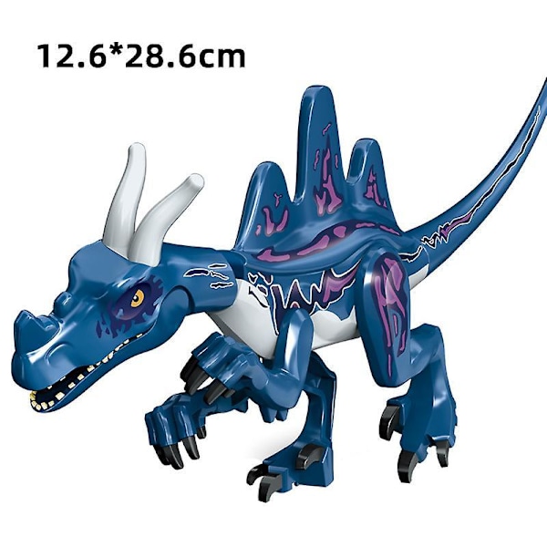 Jurassic Dinosaur World Series Building Blocks Triceratops  Big Figures|blocks The hualong