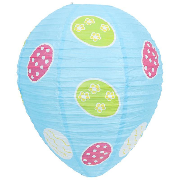 Easter Themed Egg Shape Lantern Pendant Easter Lantern Ornament For Decoration