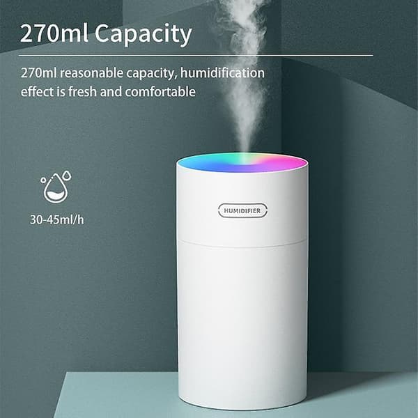 Ultrasonic Air Humidifier Aromatherapy Diffuser Humidifier For Home White