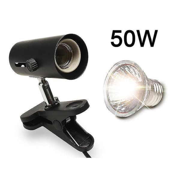 Reptile Lamp Kit With Clip-on Ceramic Light Holder Turtle Basking Uv Heating Lamp Set Tortoises Lizard Lighting