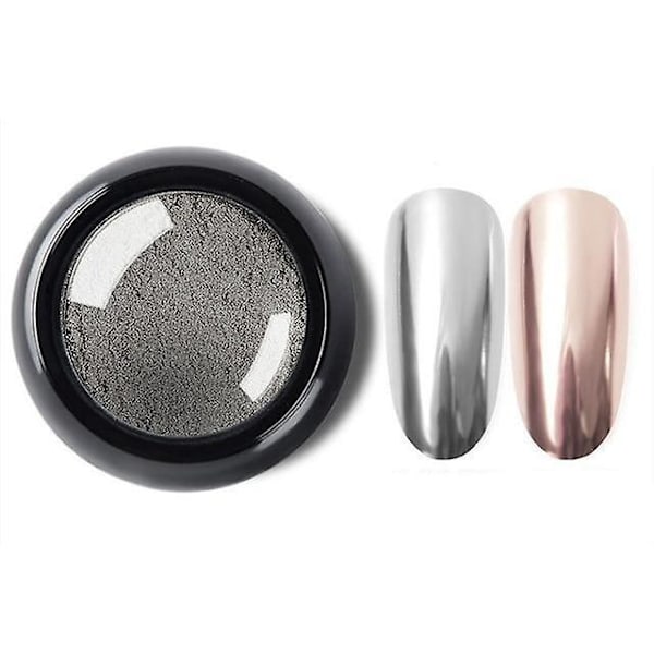 Dippepulver Krom Spejl Glitter - Pigment til Negle 12