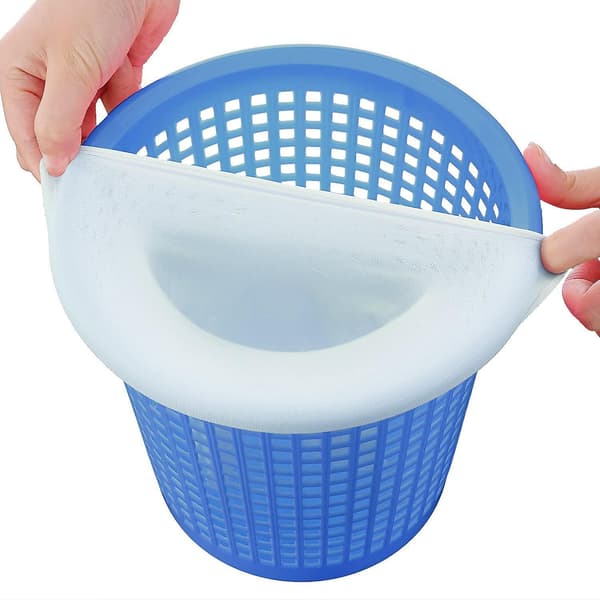 20 Styk Pool Skimmer Sokker, Holdbare Elastiske Nylon- og Kludfiltre til Swimmingpool, Hvid