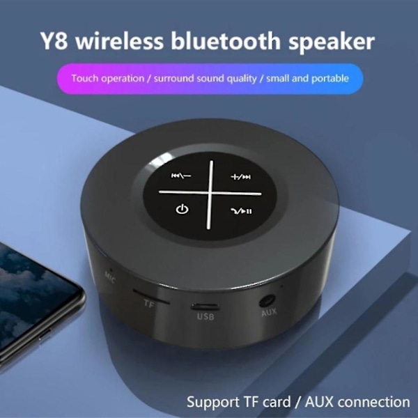 Bluetooth-compatible Speaker Touch Wireless Mp3 Player Red