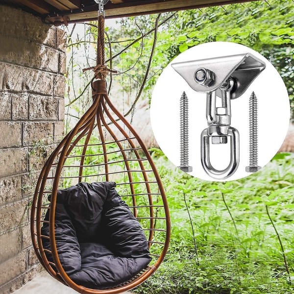 Innovative Ceiling Hook With 304 Stainless Steel 500kg Capacity 360 Rotation, Suspension For Concrete Wood Sets, Hanging Chair, Hanging Lamp, Hammock