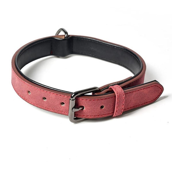 Genuine Leather Dog Collar Soft Breathable Pad Metal Rust | | Metal Green