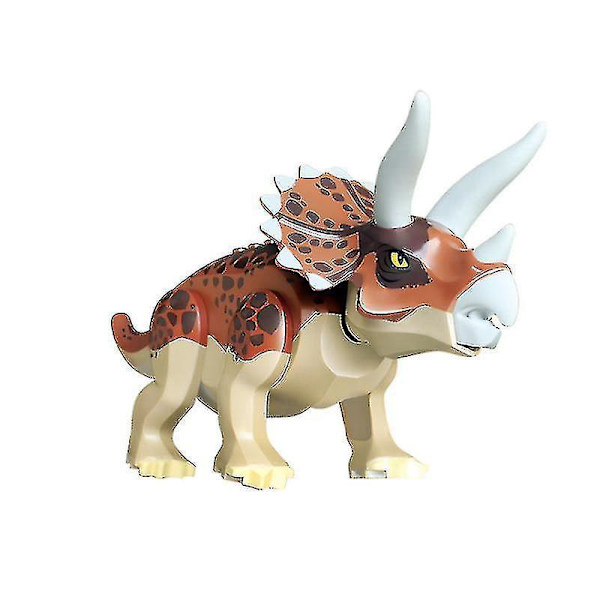 8 stk. Børnelegetøj Dinosaur Byggeklodser Jurassic Dinosaur Samlet Pædagogisk Legetøj