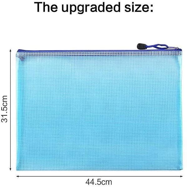 A3 Mesh Glidelåsposer Vanntette Dokumentmapper Dokumentlommer Filmapper