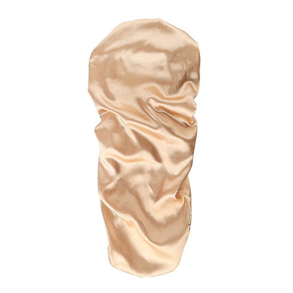 1 Sett Sovehette Justerbar Antistatisk Falsk Flekk Bred Anvendelse Sovehatt For Kvinner Champagne