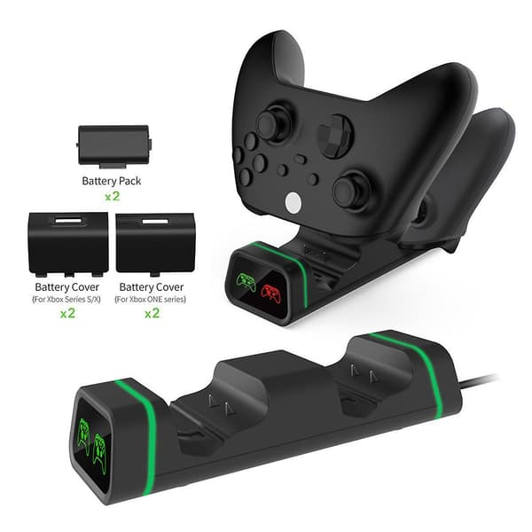 Xbox Series Trådløs Kontroller Dobbel Lading Ladestasjon