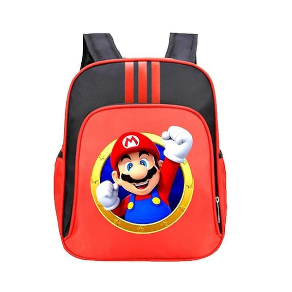 Super Mario Children's School Bag, Cartoon Game Character Series Backpack A