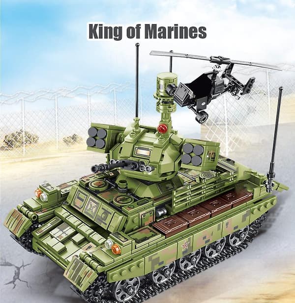 Military Panzer Tank Model Building Blocks