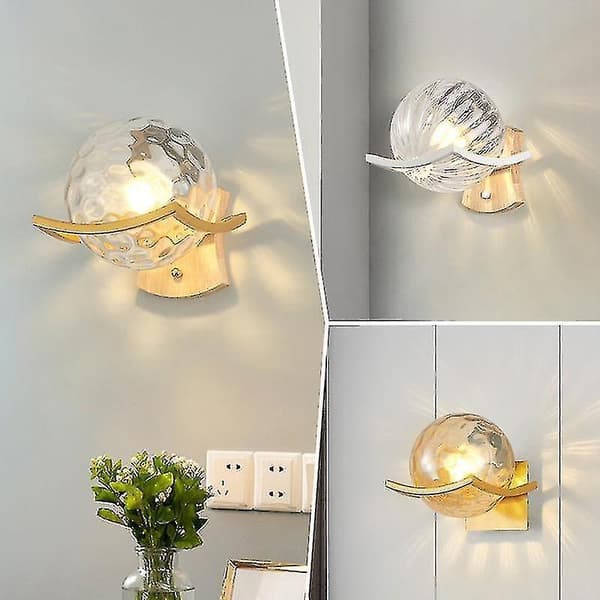 LED Wall Lamp Bedroom Bedside Aisle Dressing Table Lampshade Luxury Living Room Wall Lamp