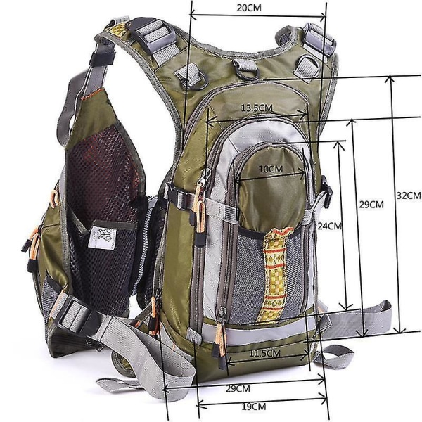 Fly Fishing Vest With Breathable Mesh For Outdoor Fishing Activ