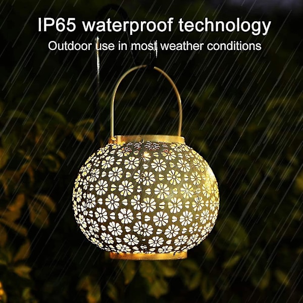 Solar Lantern Light, Garden Lantern Solar Powered Waterproof Ip65, Led Lights