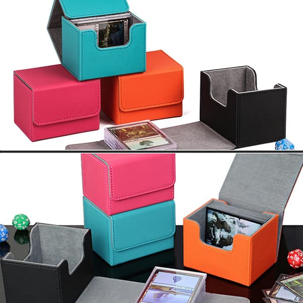 Deck Case For Magic/yugioh Cards Box Holder Containe Board Game Holder Pink