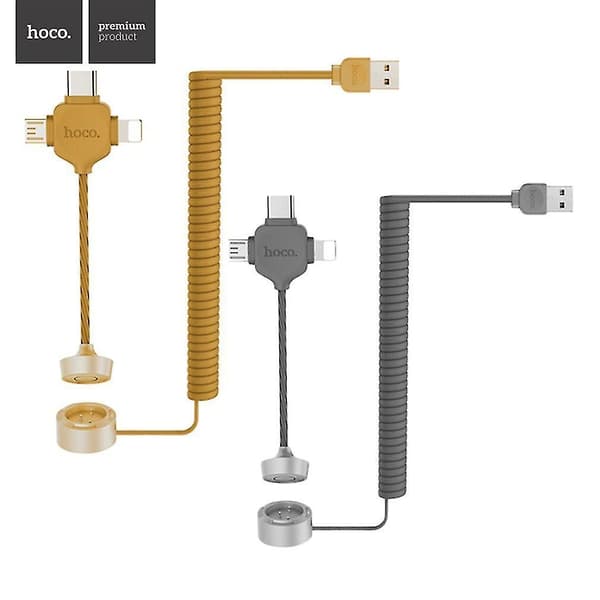 Hoco U19 Three In One Charging Data Line Separated Magnetic Attraction Line