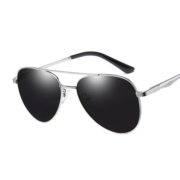 Classic Polarized Sunglasses Men Vintage Pilot Driving Sun Glasses Gold